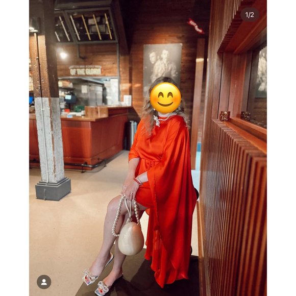 Erika Peña Cape Mini Dress DIOSA SHORT DRESS L/XL - Picture 13 of 15